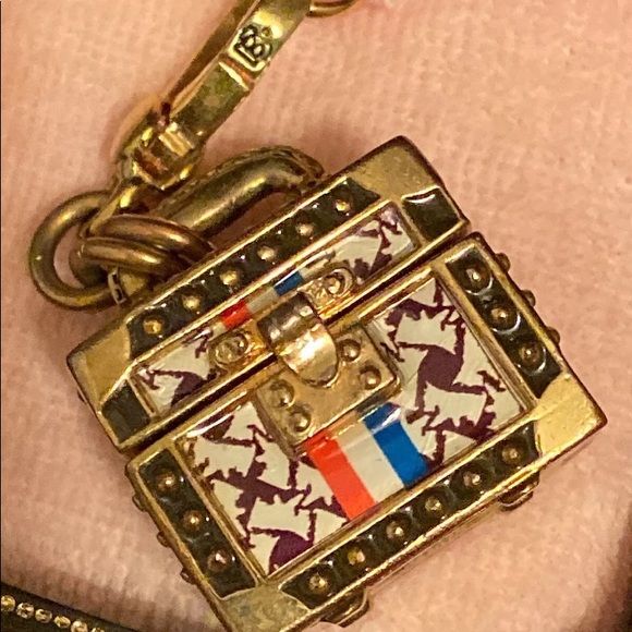Juicy Couture TRAIN CASE charm trunk NEW RARE SCOTTIE DOG TERRIER TRAVEL TRUNK - Picture 2 of 6